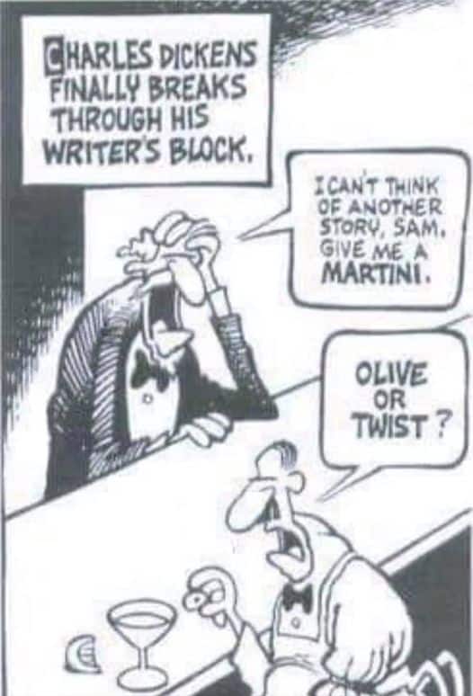 Charles Dickens had writer's block