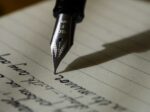 writing with a pen